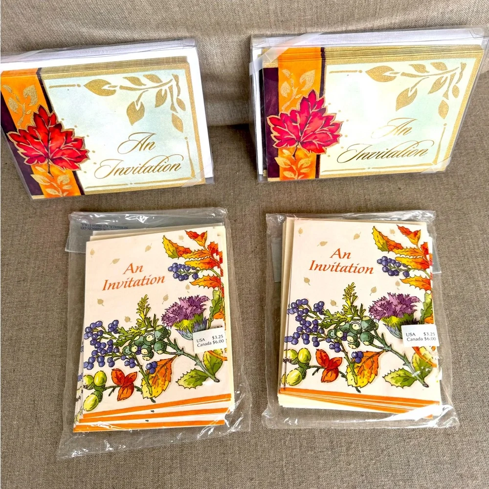 Bundle of 4 Packages of Invitations & Envelopes